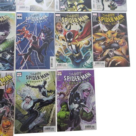 Symbiote Spiderman Alien Reality Crossroads Variants Comic Book Lot Marvel - Picture 5 of 5